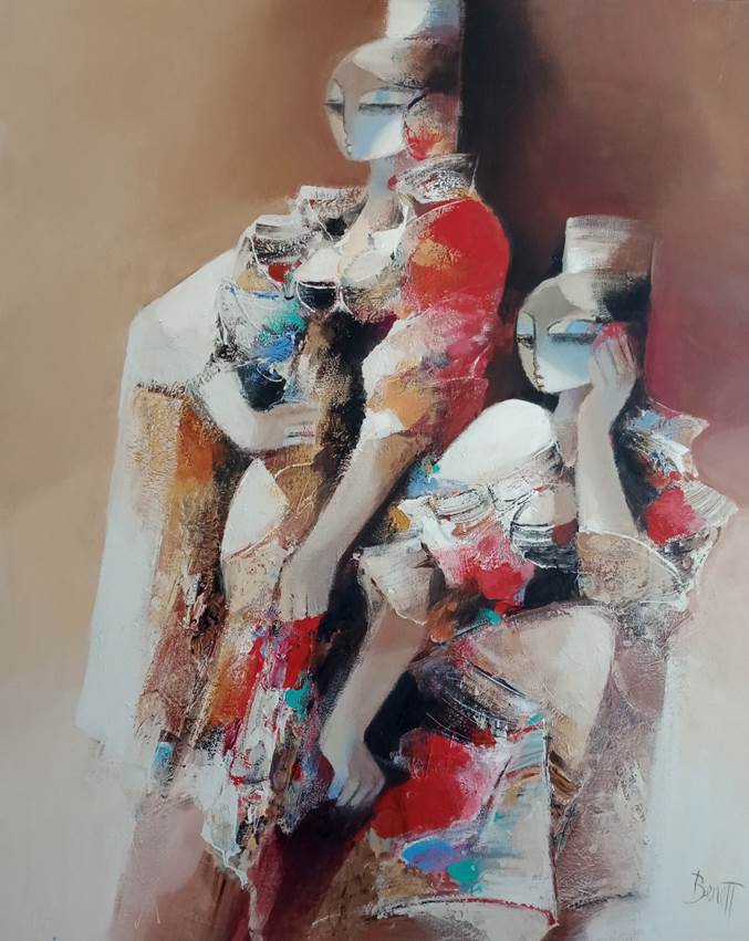 Les deux andalouses 2, œuvre de François Benett