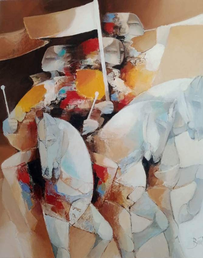 Les trompettes de la renommée, œuvre de François Benett