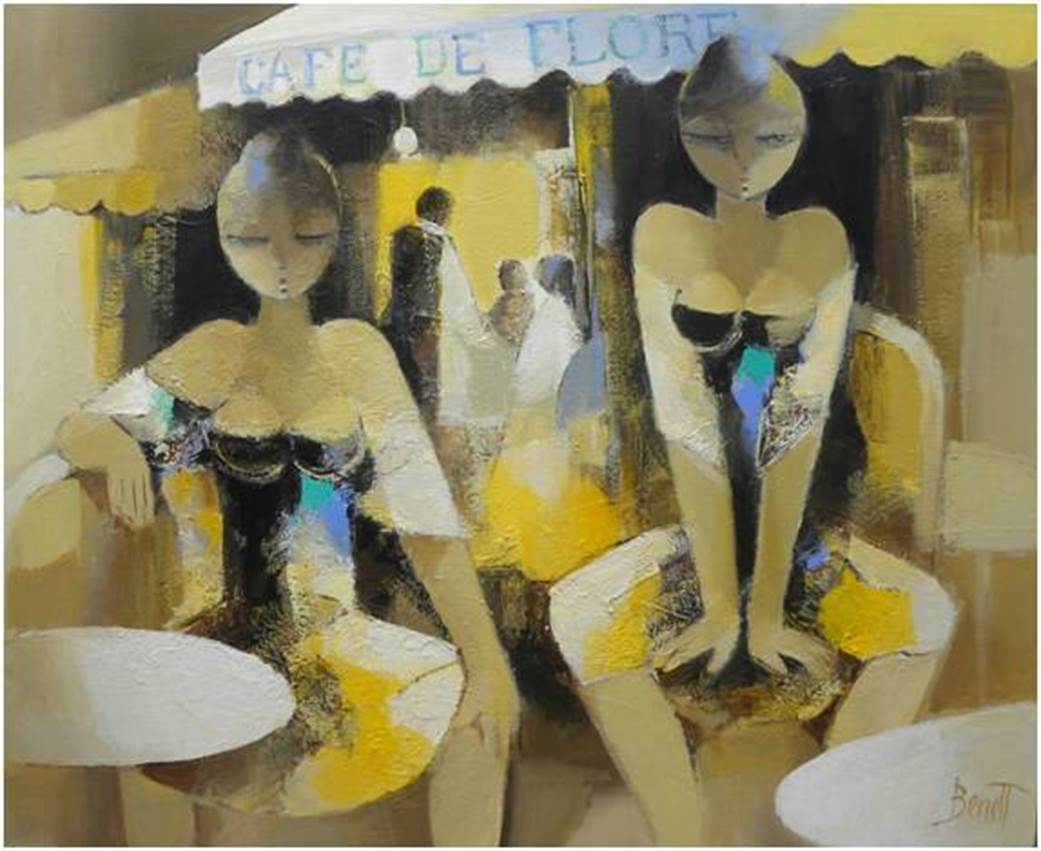 Café de Flore 2, œuvre de François Benett