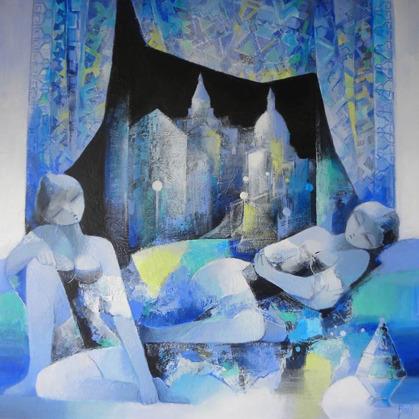 Montmartre in blue, œuvre de François Benett