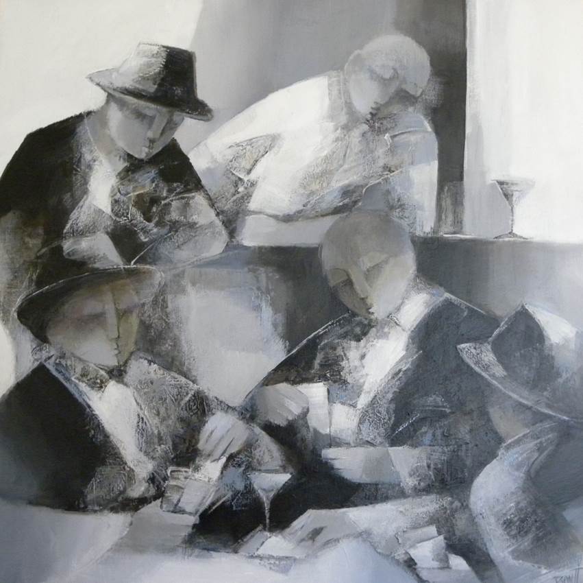 Les joueurs, œuvre de François Benett