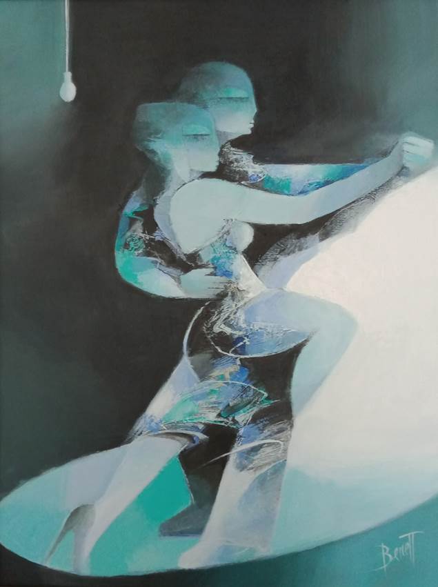 Blue tango, œuvre de François Benett