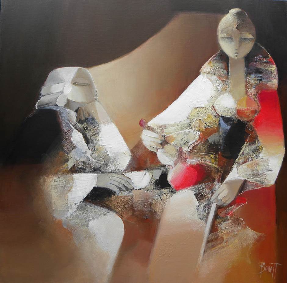 La belle violoniste, œuvre de François Benett